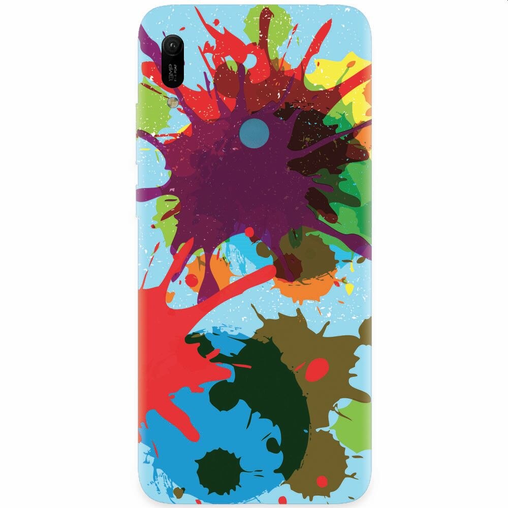 Husa silicon pentru Huawei Y6 Prime 2019, Holi Splash