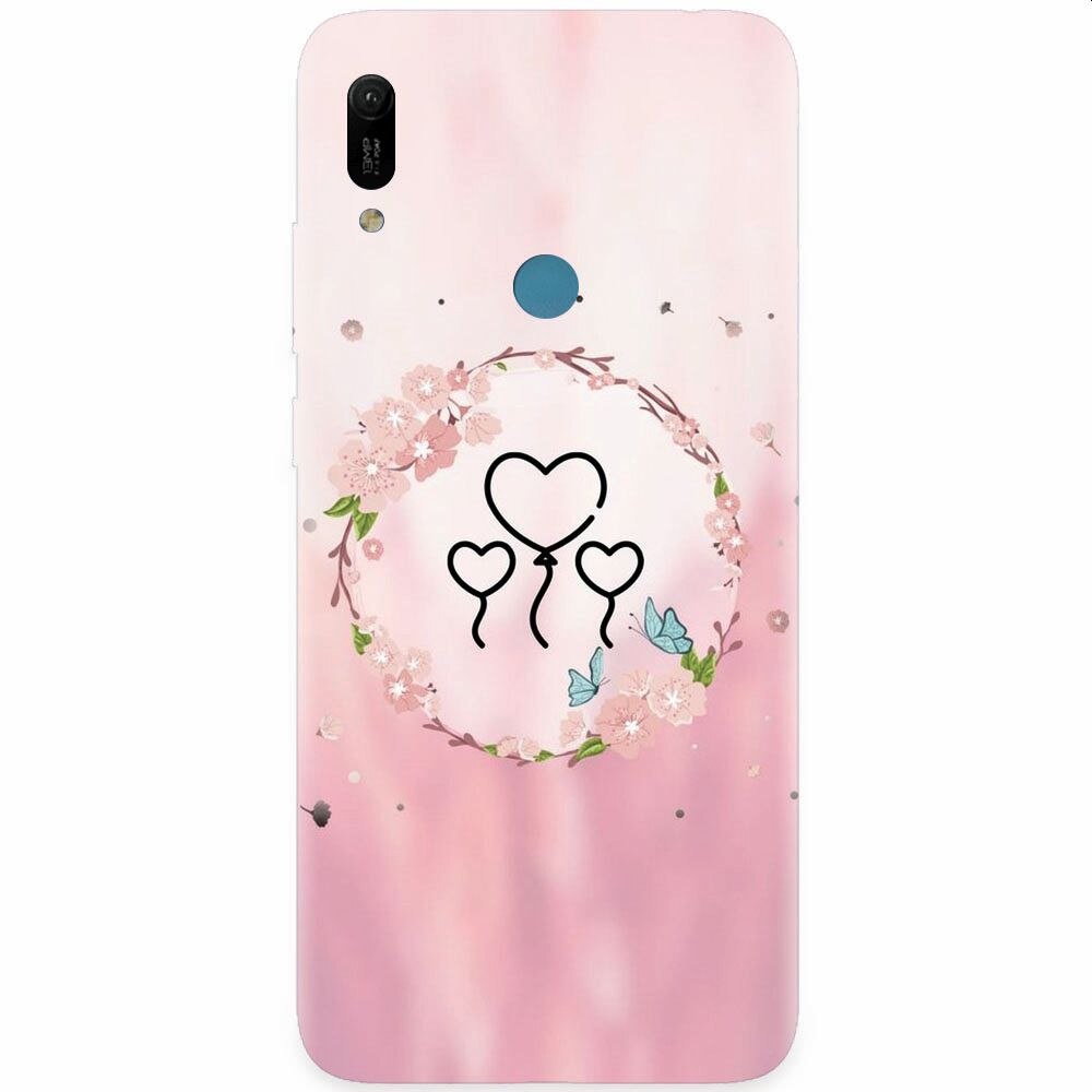 Husa silicon pentru Huawei Y6 Prime 2019, Heart Baloons