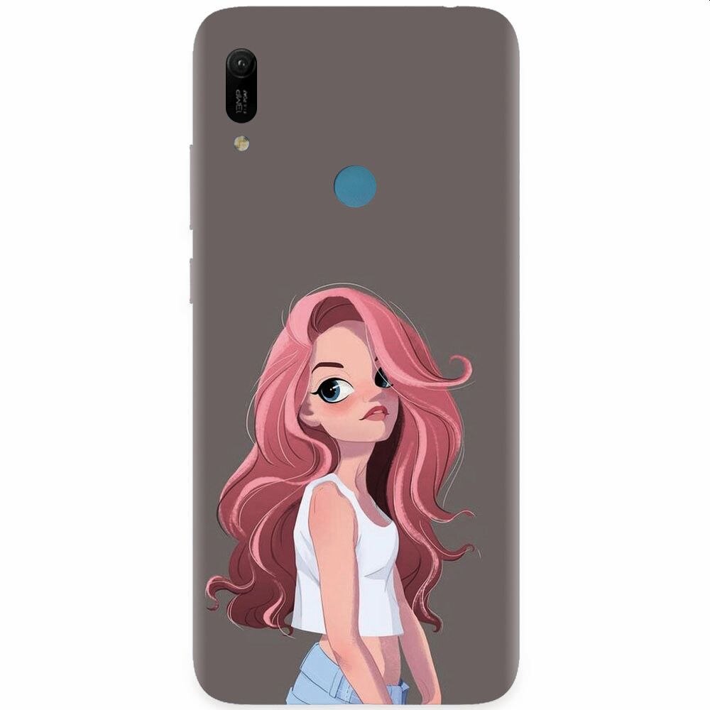 Husa silicon pentru Huawei Y6 Prime 2019, Cute Girl
