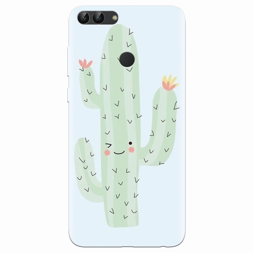 Husa silicon pentru Huawei P Smart, Cactus