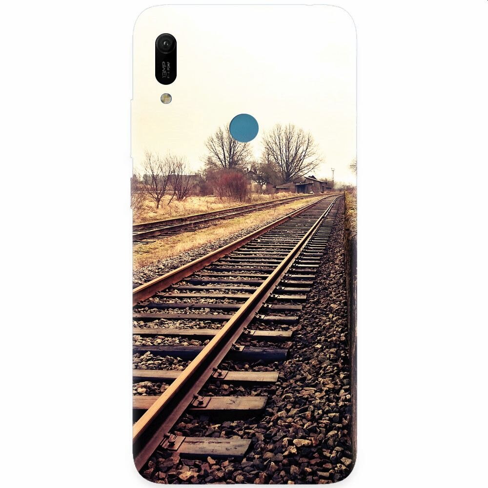 Husa silicon pentru Huawei Y6 Prime 2019, Railroad