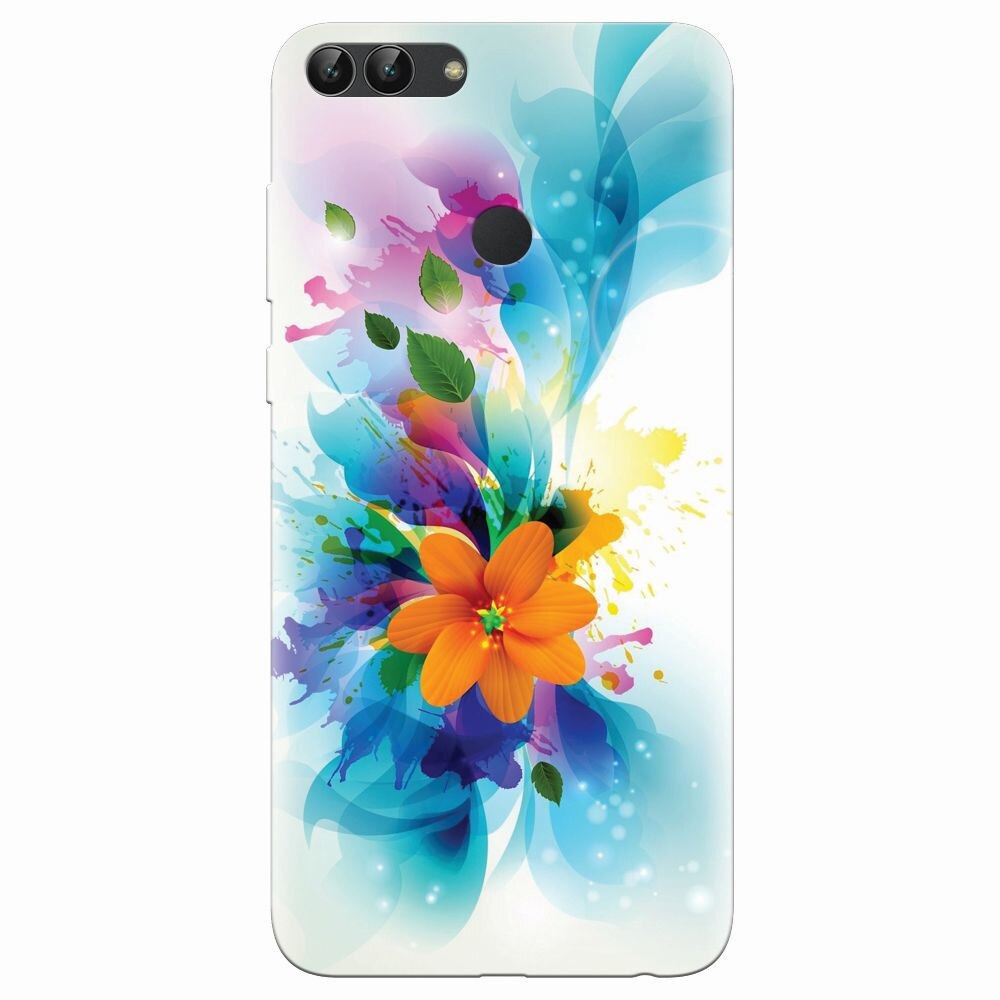 Husa silicon pentru Huawei P Smart, Flower 011
