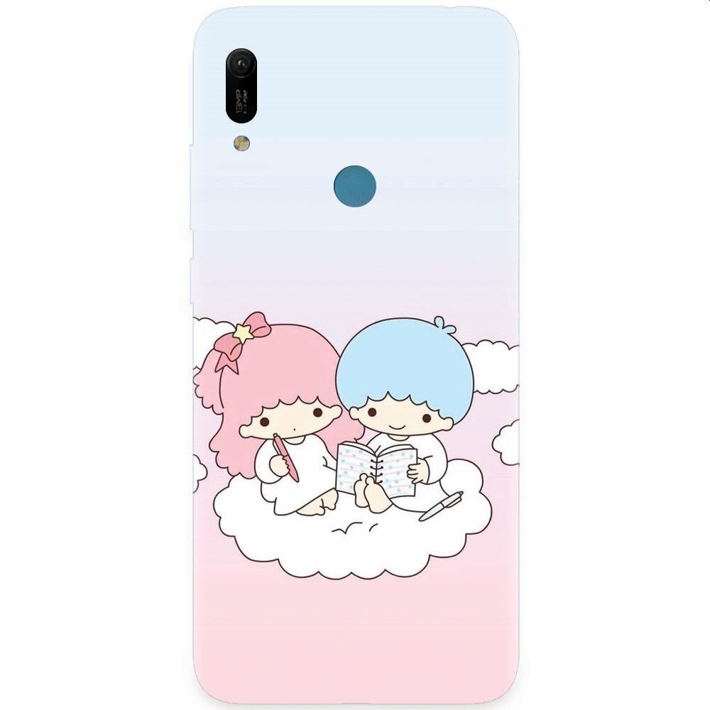 Husa silicon pentru Huawei Y6 Prime 2019, Little Twins On Cloud