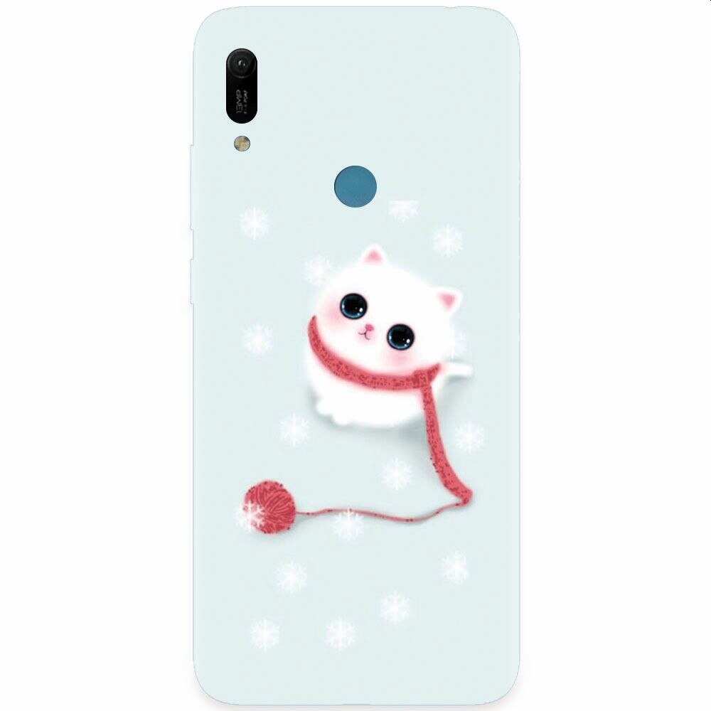 Husa silicon pentru Huawei Y6 Prime 2019, Cute Cat