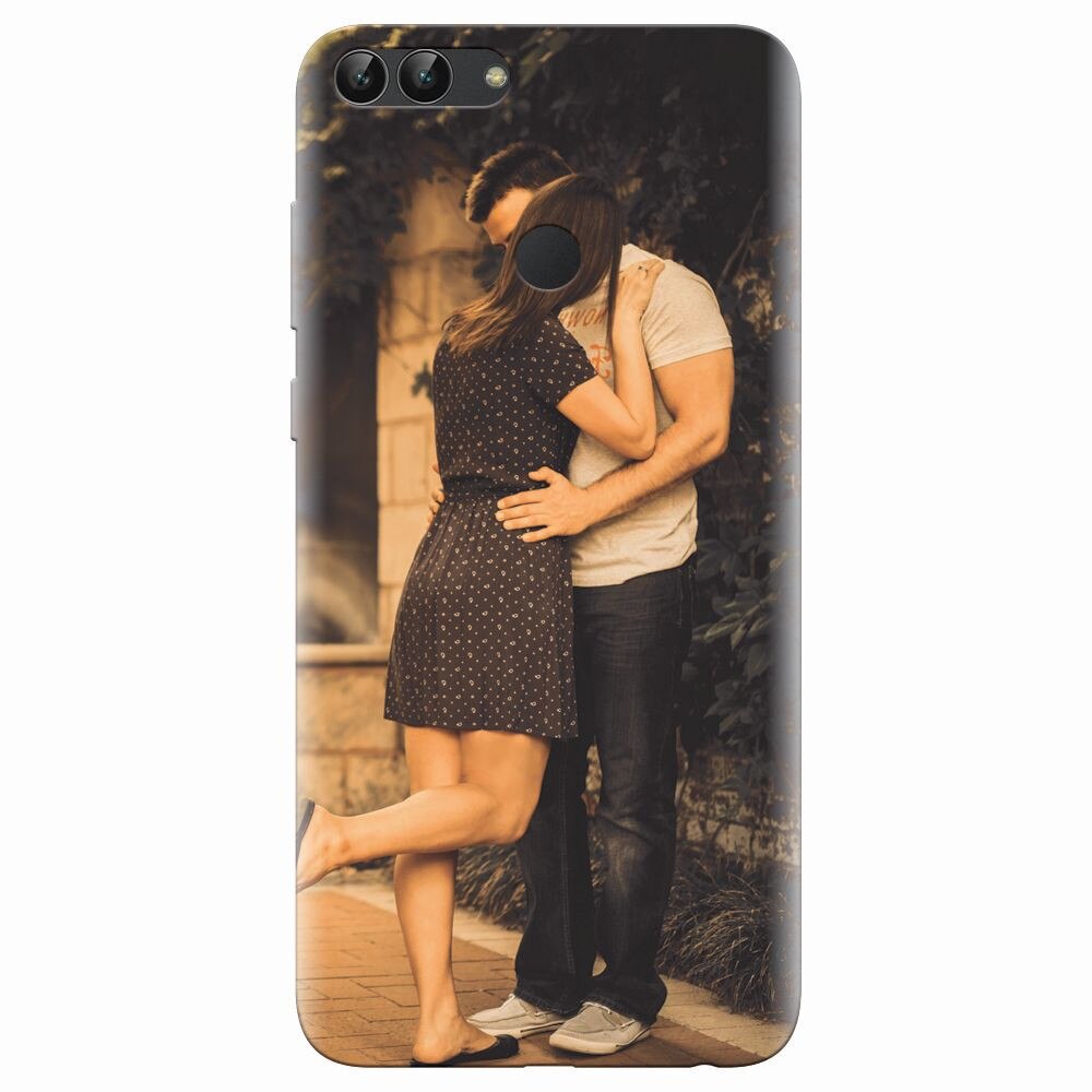 Husa silicon pentru Huawei P Smart, Couple Kiss