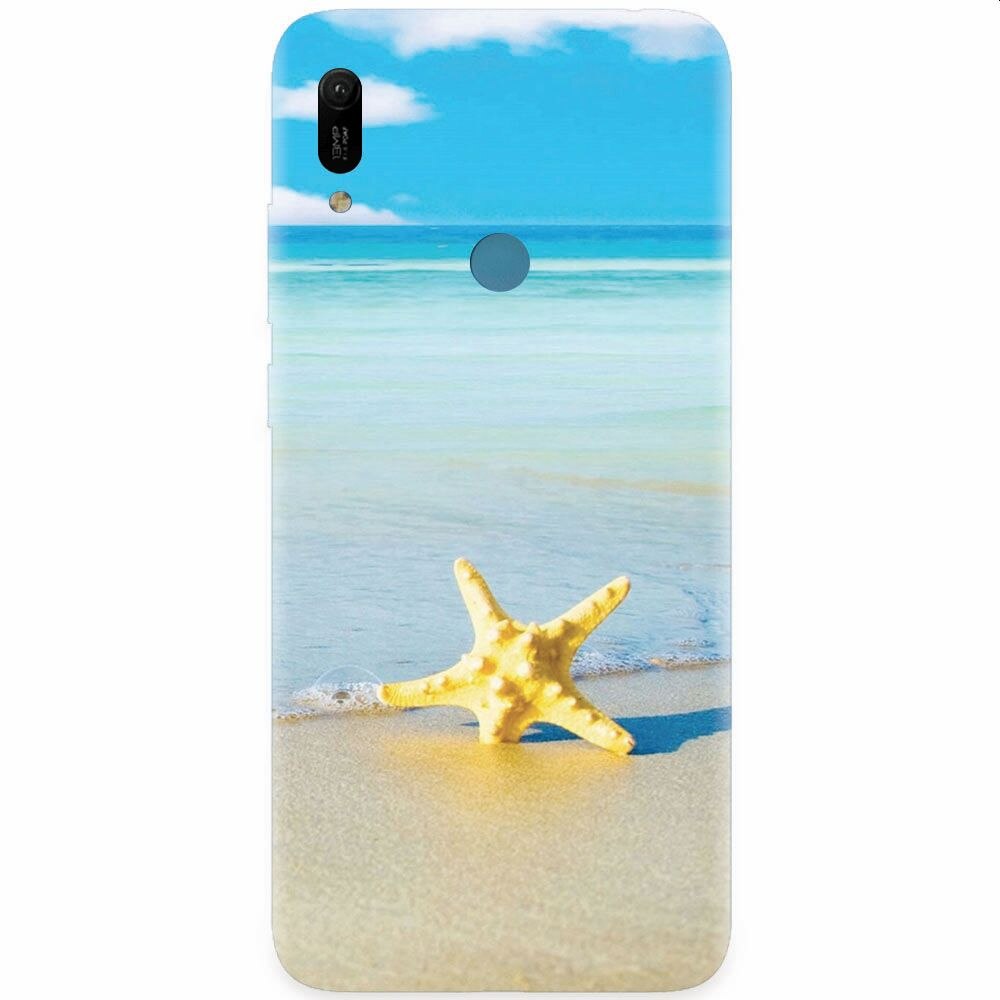 Husa silicon pentru Huawei Y6 Prime 2019, Starfish Beach