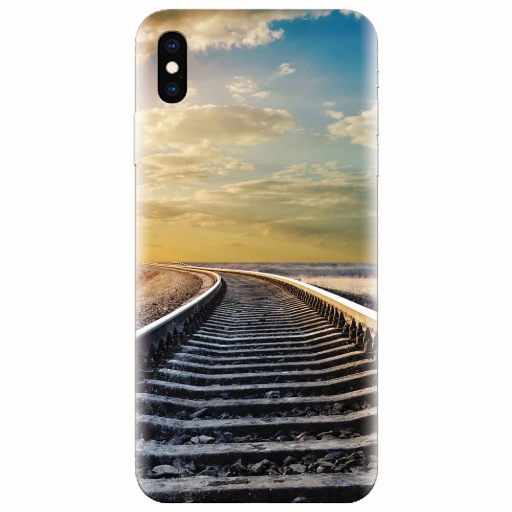 Husa silicon pentru Apple Iphone XS Max, Railroad Horizon