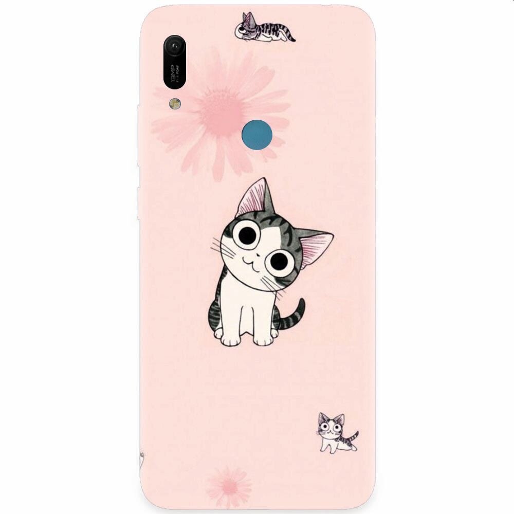 Husa silicon pentru Huawei Y6 Prime 2019, Cute Cat 101