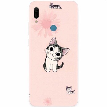 Husa silicon pentru Huawei Y6 Prime 2019, Cute Cat 101 Husa silicon pentru Huawei Y6 Prime 2019, Cute Cat 101
