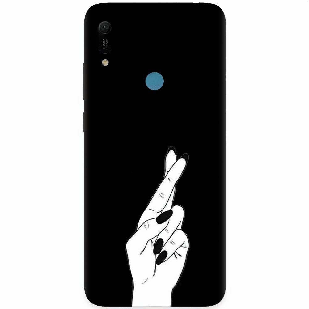 Husa silicon pentru Huawei Y6 Prime 2019, Finger Cross