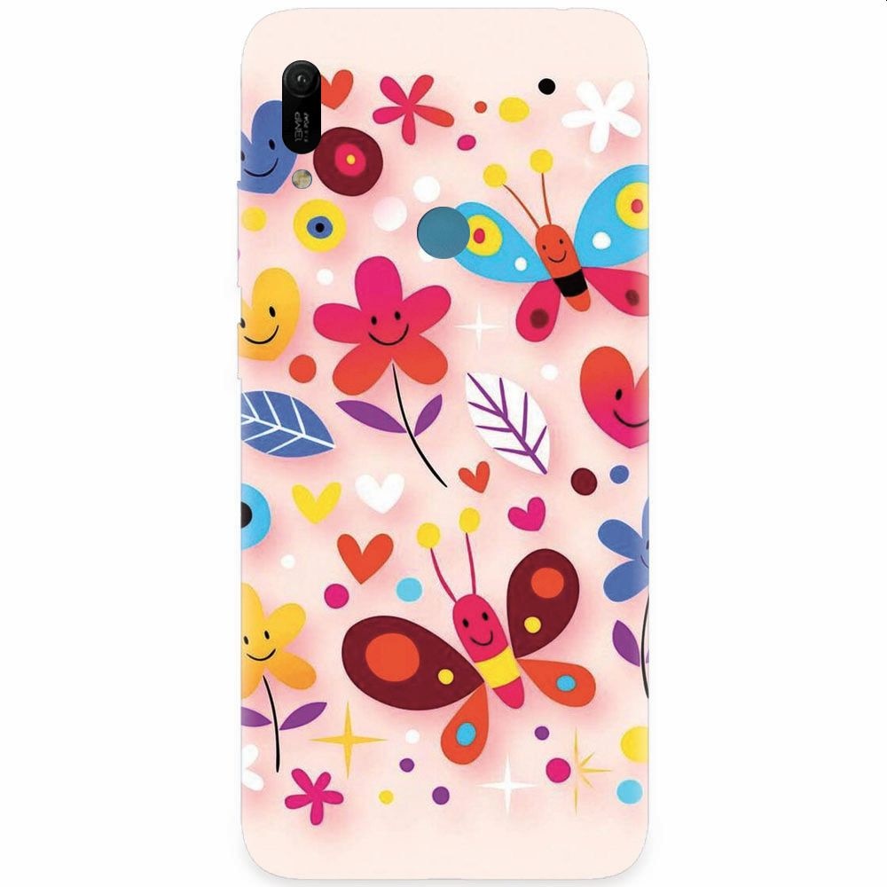 Husa silicon pentru Huawei Y6 Prime 2019, Butterfly 102