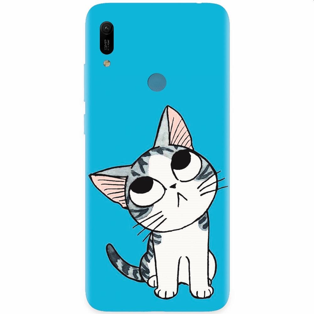 Husa silicon pentru Huawei Y6 Prime 2019, Cat Lovely Cartoon