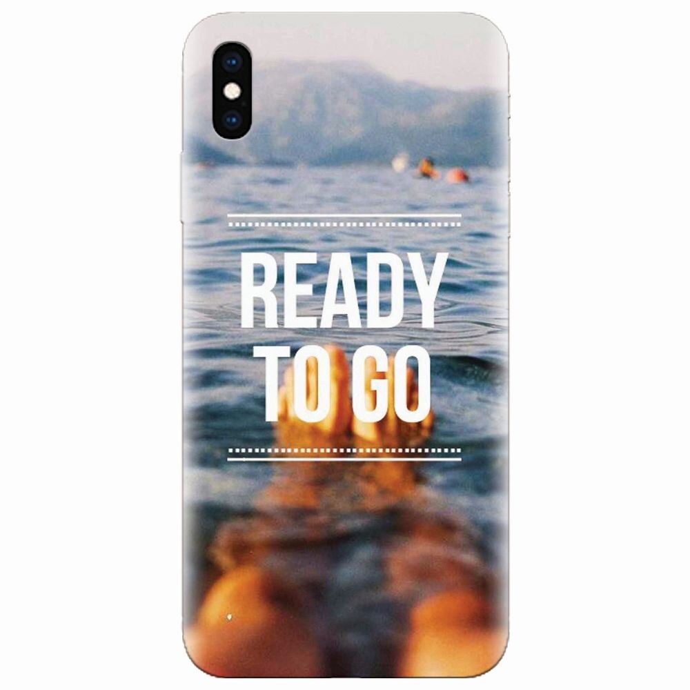 Husa silicon pentru Apple Iphone XS, Ready To Go Swimming
