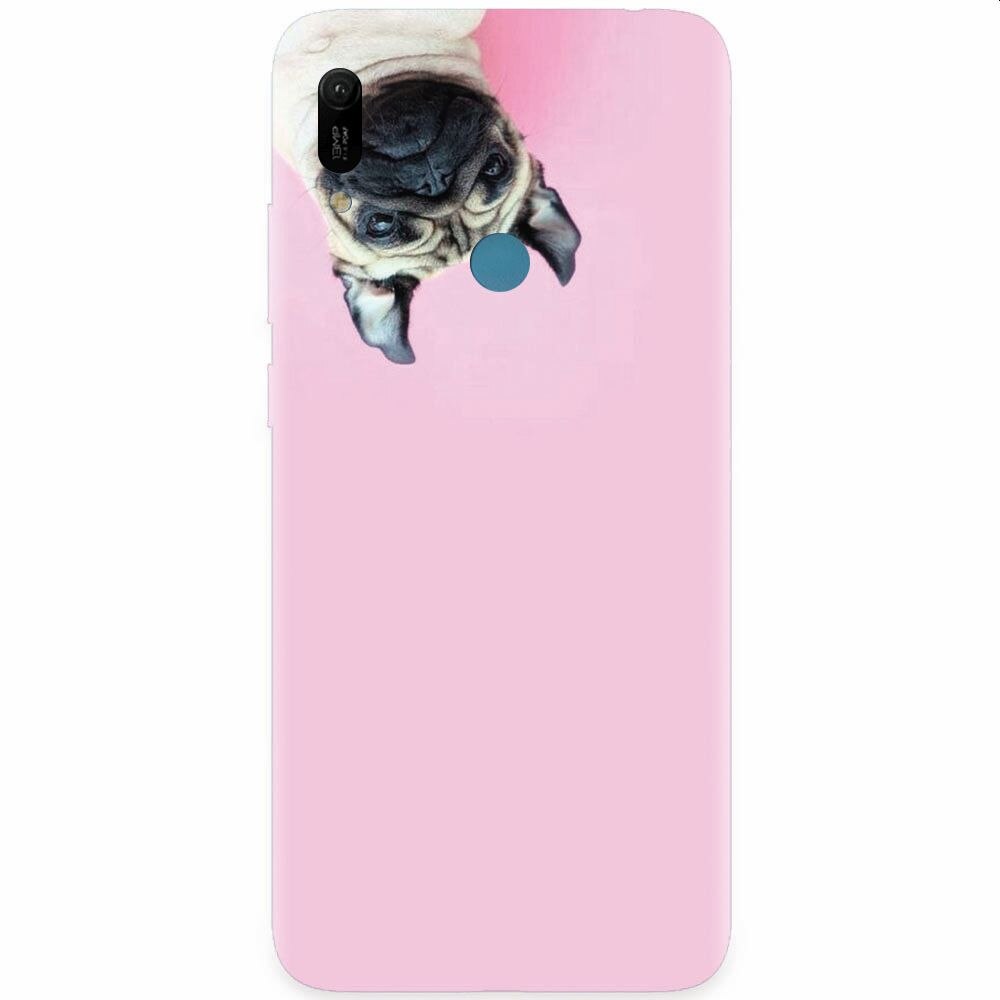 Husa silicon pentru Huawei Y6 Prime 2019, Dog And Pink