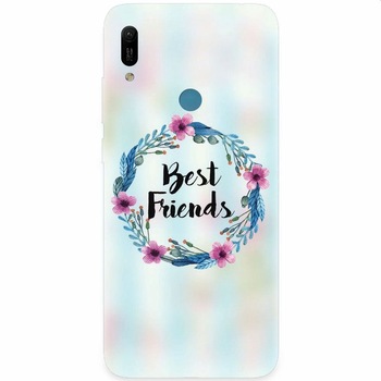 Husa silicon pentru Huawei Y6 Prime 2019, Best Friends 001 Husa silicon pentru Huawei Y6 Prime 2019, Best Friends 001