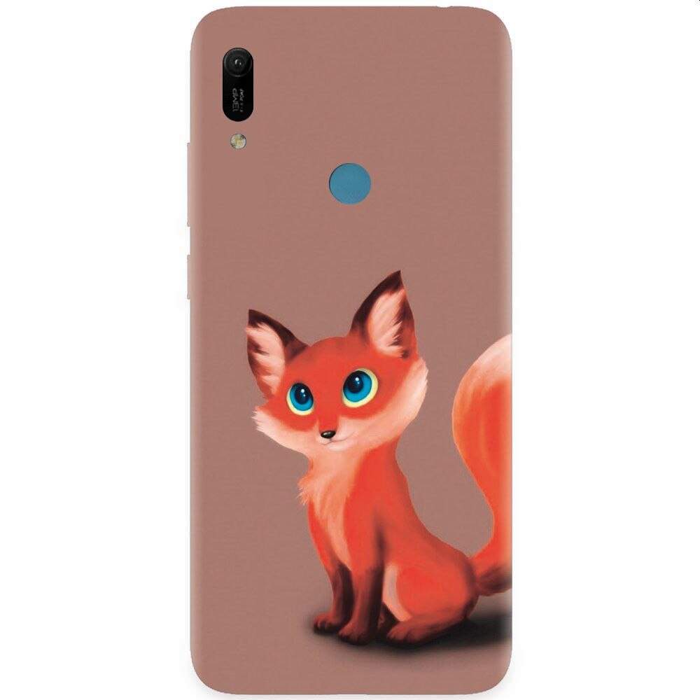 Husa silicon pentru Huawei Y6 Prime 2019, Fox Cartoon Animal And