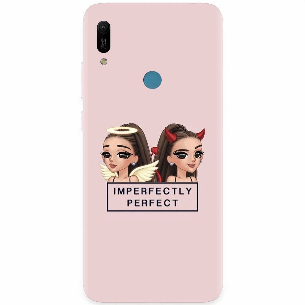 Husa silicon pentru Huawei Y6 Prime 2019, Imperfectly Perfect Pink