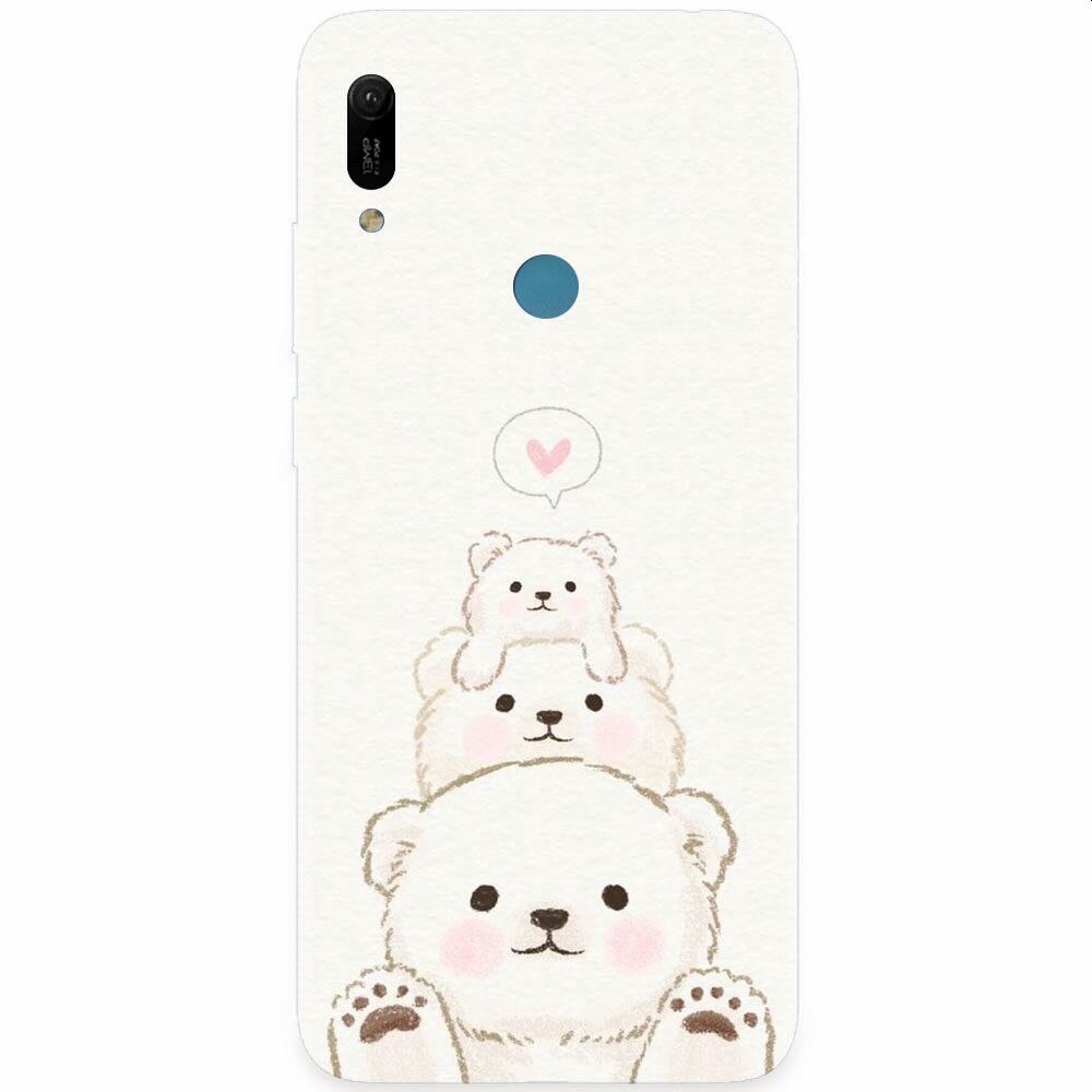 Husa silicon pentru Huawei Y6 Prime 2019, Family Bear