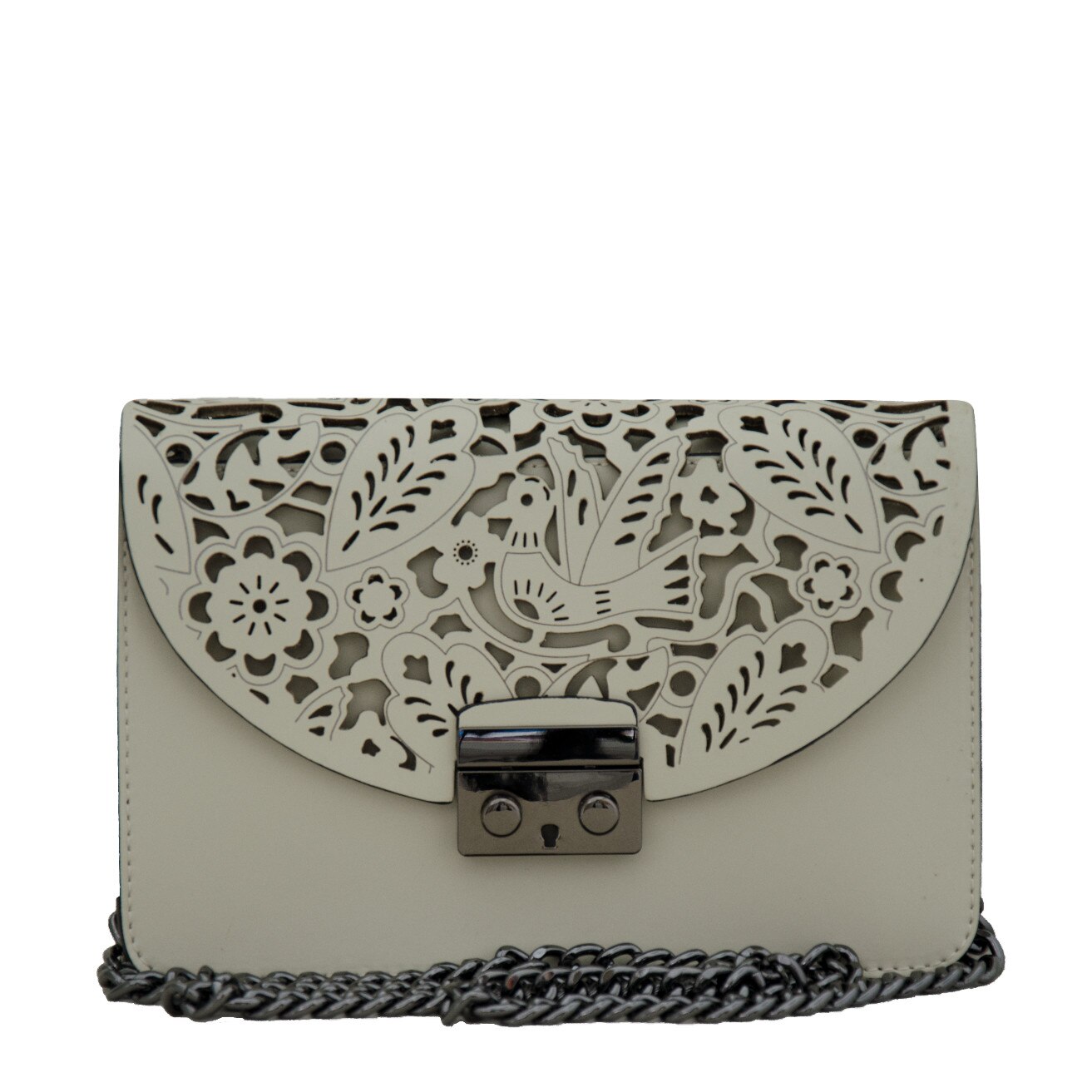 Geanta crossbody din piele naturala, Jennifer bej deschis