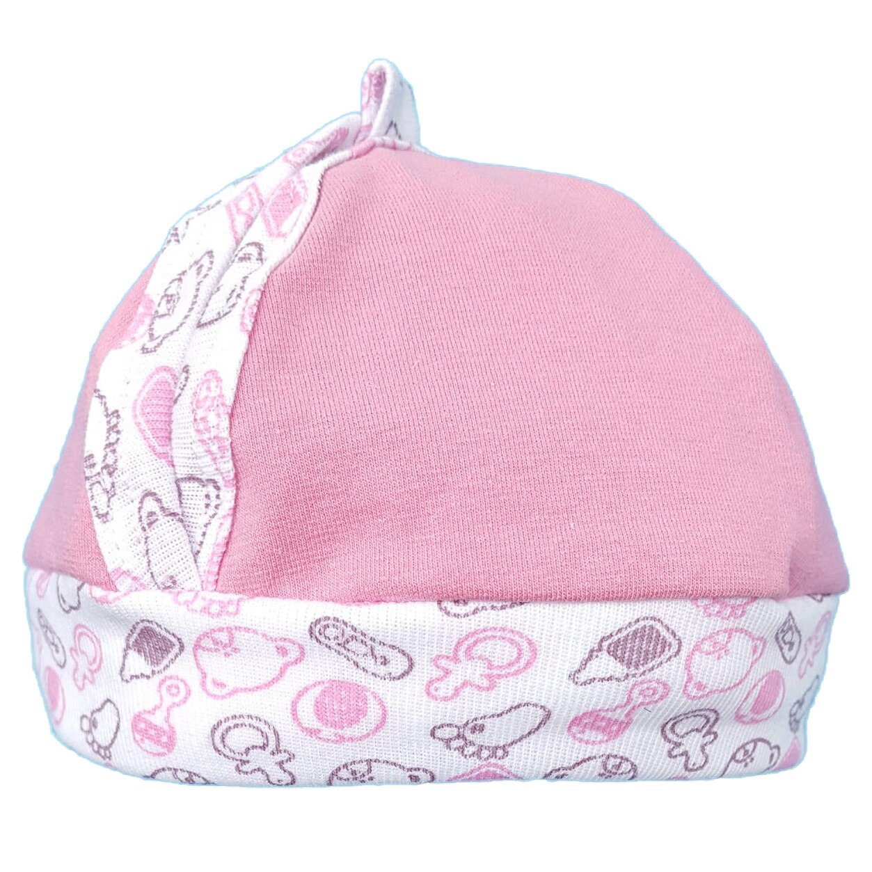 Fes de vara decupat Mic Pitic C111NN F, bentita imprimata, Rose