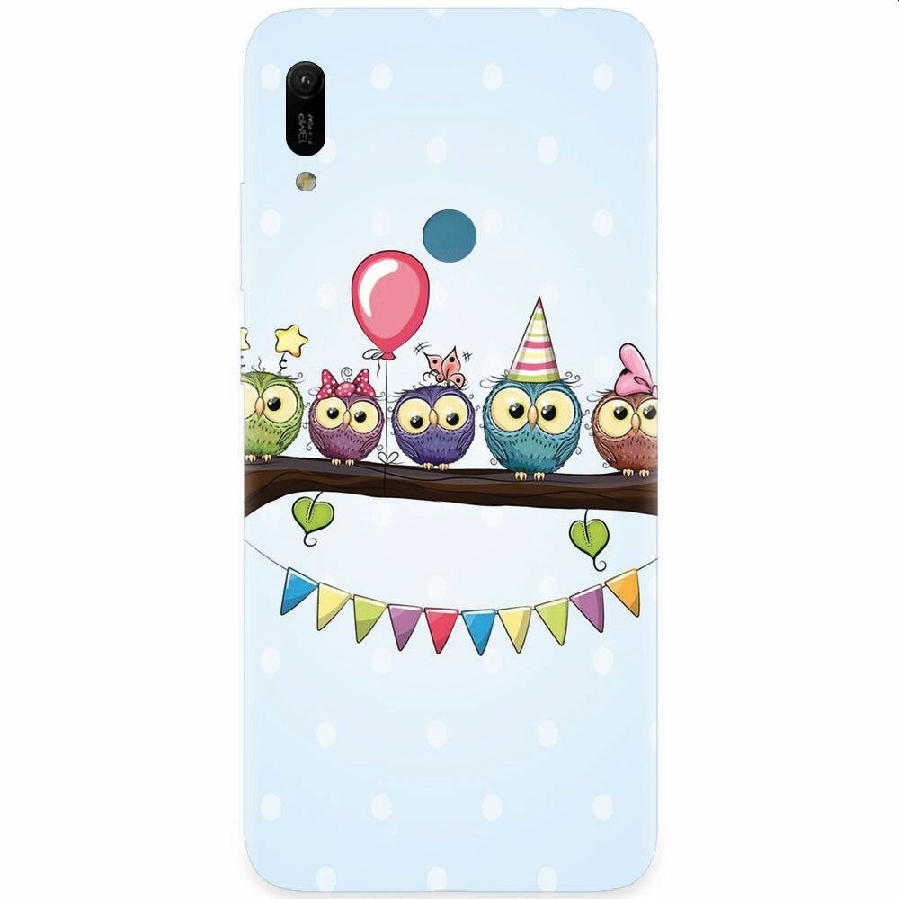 Husa silicon pentru Huawei Y6 Prime 2019, Party Birds
