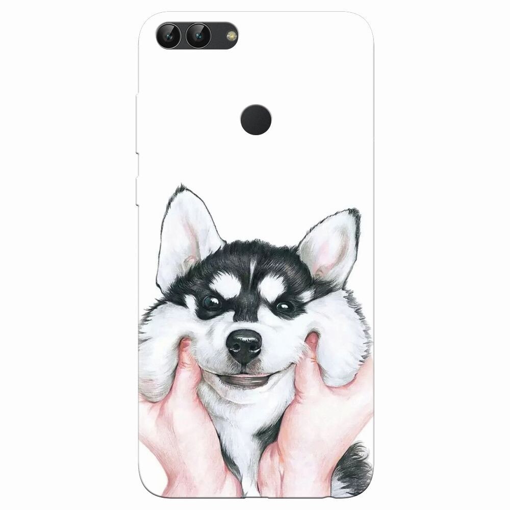 Husa silicon pentru Huawei P Smart, Cute Dog 1.