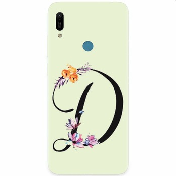 Husa silicon pentru Huawei Y6 Prime 2019, Litera D Husa silicon pentru Huawei Y6 Prime 2019, Litera D