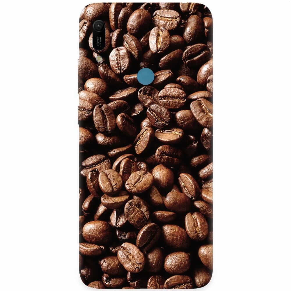 Husa silicon pentru Huawei Y6 Prime 2019, Coffee Beans