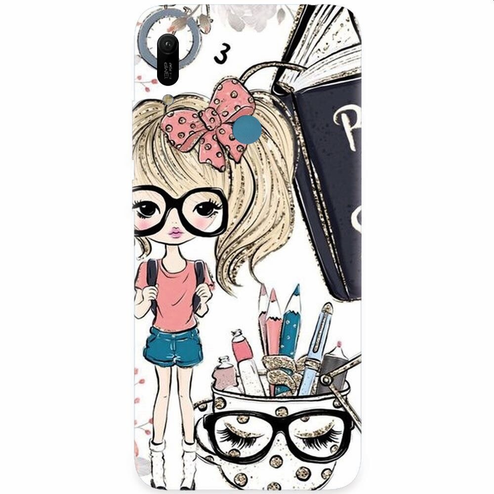Husa silicon pentru Huawei Y6 Prime 2019, School Girl