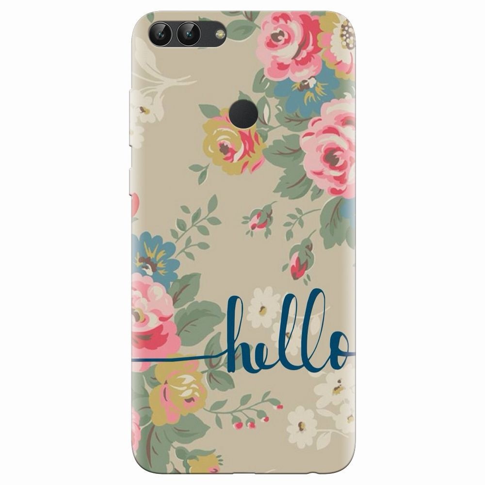 Husa silicon pentru Huawei P Smart, Cute Flower Phone