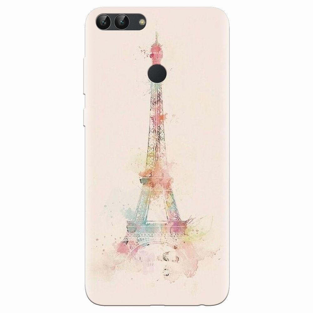 Husa silicon pentru Huawei P Smart, Eiffel Tower 001
