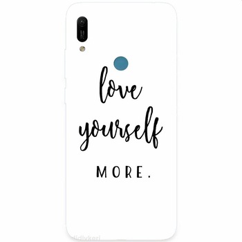 Husa silicon pentru Huawei Y6 Prime 2019, Love Yourself More Husa silicon pentru Huawei Y6 Prime 2019, Love Yourself More
