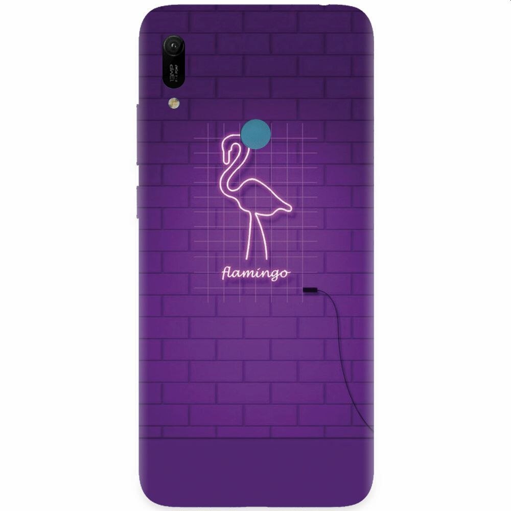 Husa silicon pentru Huawei Y6 Prime 2019, Light Flamingo