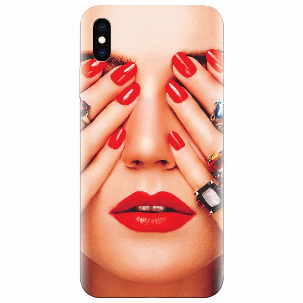 Husa silicon pentru Apple Iphone XS Max, Rings On All Fingers