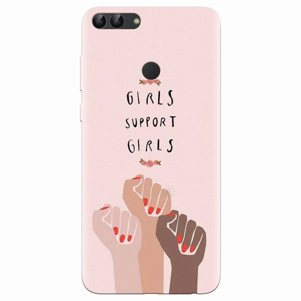 Husa silicon pentru Huawei P Smart, Girls Supportgirls