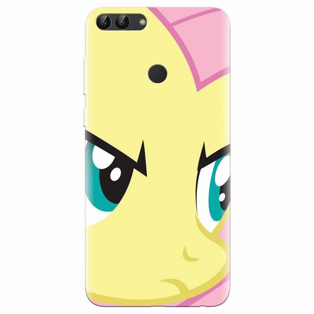 Husa silicon pentru Huawei P Smart, Close Up Fluttershy My Little Pony Friendship Is Magic