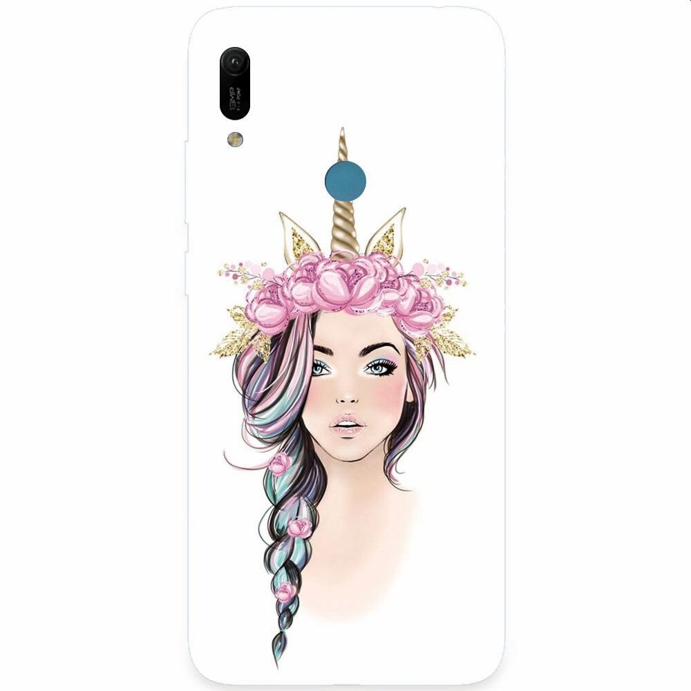 Husa silicon pentru Huawei Y6 Prime 2019, Unicorn Girl
