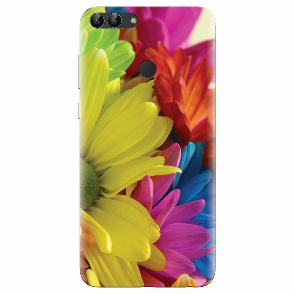 Husa silicon pentru Huawei P Smart, Flower