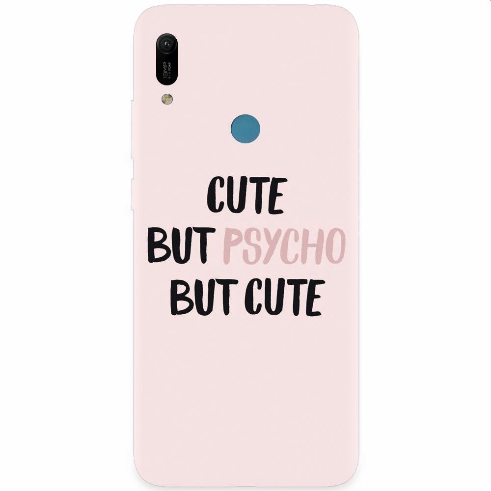 Husa silicon pentru Huawei Y6 Prime 2019, Cute But Psycho