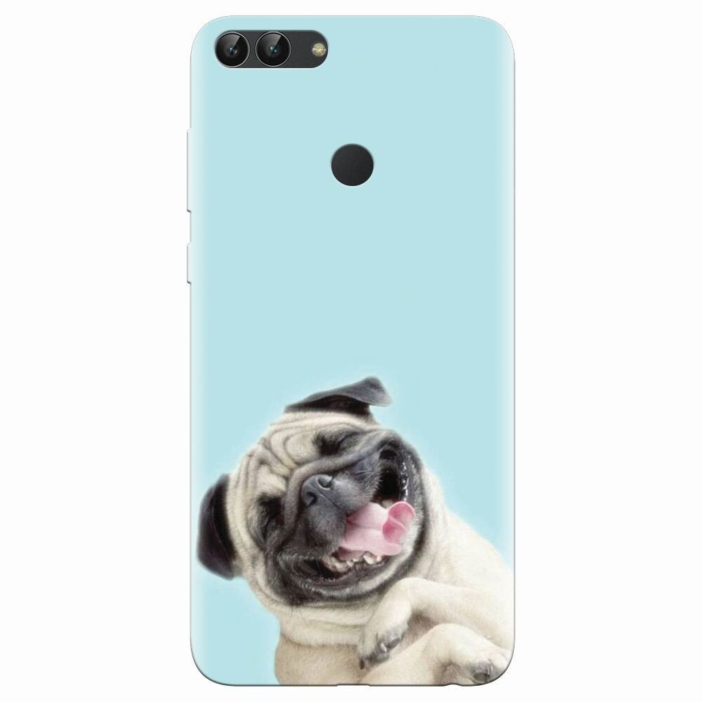 Husa silicon pentru Huawei P Smart, Happy Dog