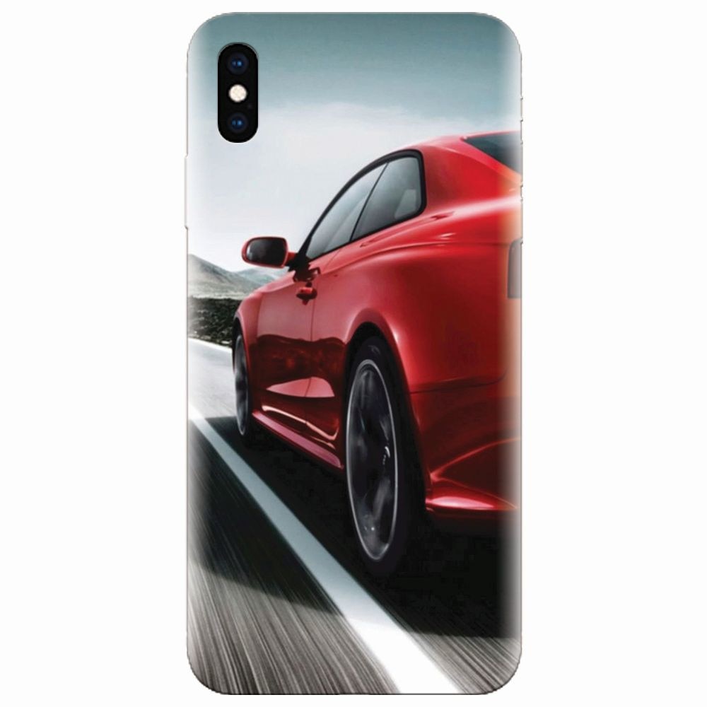 Husa silicon pentru Apple Iphone XS Max, Car On Road