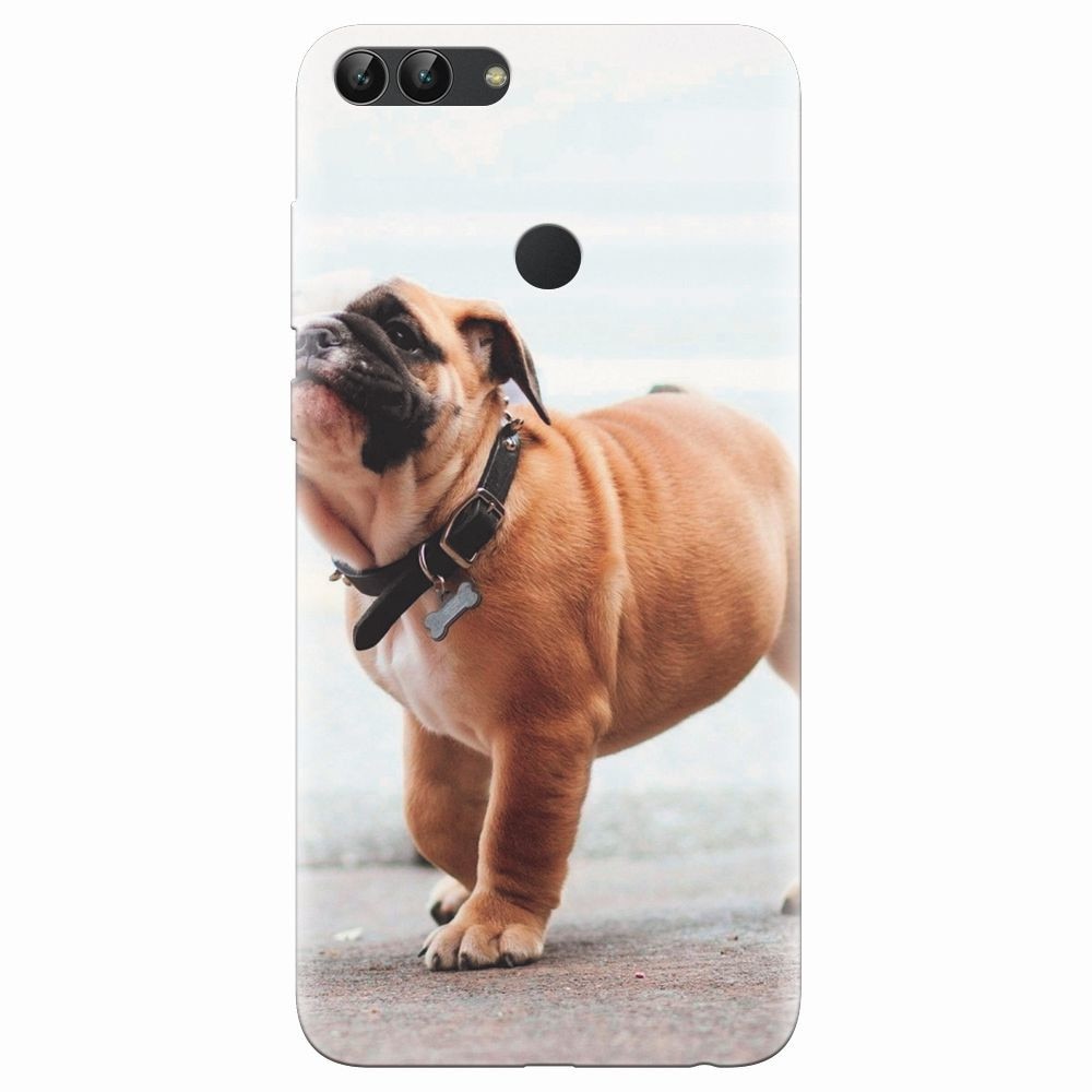 Husa silicon pentru Huawei P Smart, Little Dog Puppy Animal