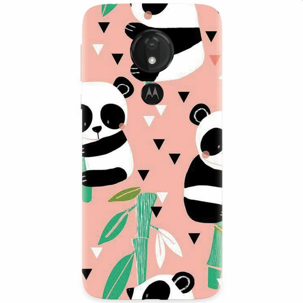 Husa silicon pentru Motorola Moto G7 Power, Baby Panda 001