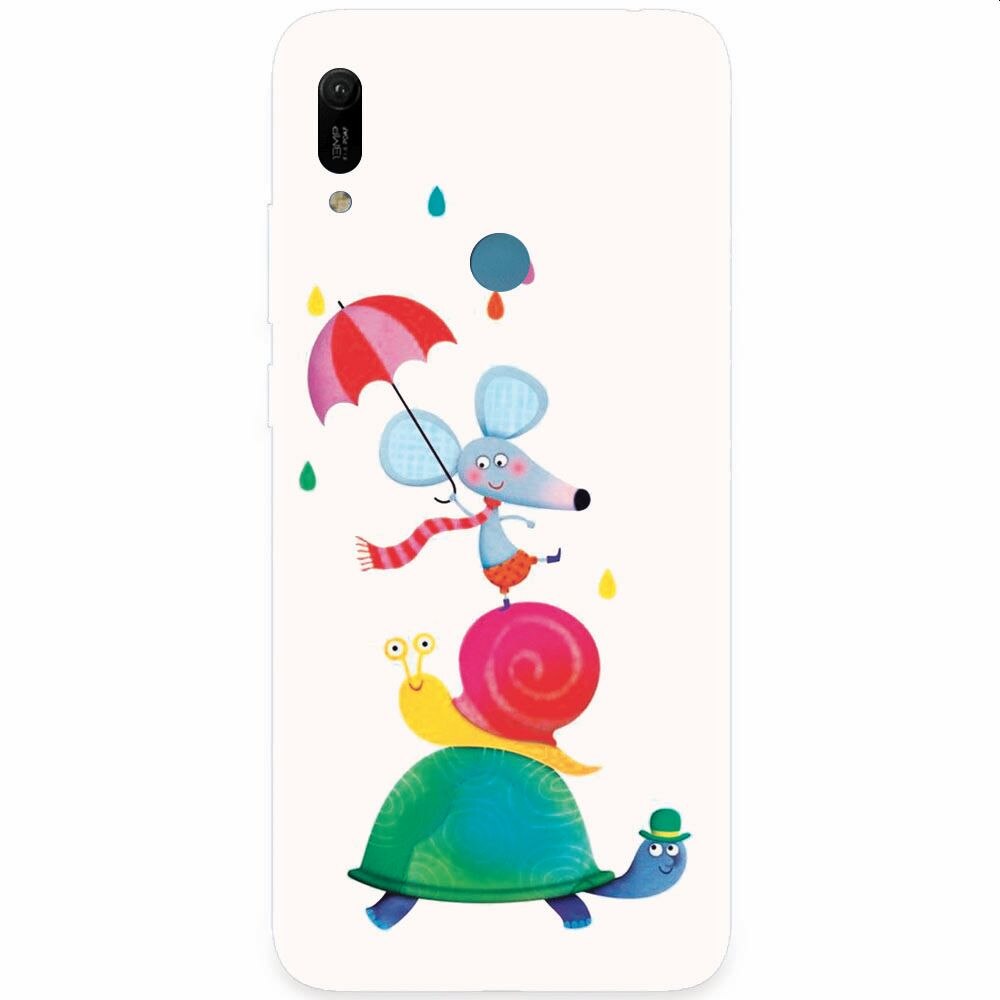 Husa silicon pentru Huawei Y6 Prime 2019, Happy Animals