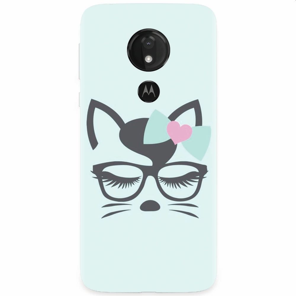 Husa silicon pentru Motorola Moto G7, Angel Cat