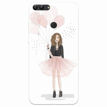Husa silicon pentru Huawei P Smart, Happy Aniversary Husa silicon pentru Huawei P Smart, Happy Aniversary