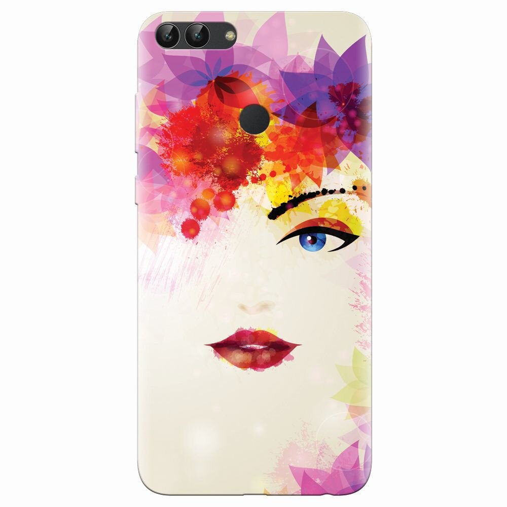 Husa silicon pentru Huawei P Smart, Pretty Face