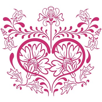 Element modern - Sticker Decorativ - Magenta - 123 x 110 cm Element modern - Sticker Decorativ - Magenta - 123 x 110 cm