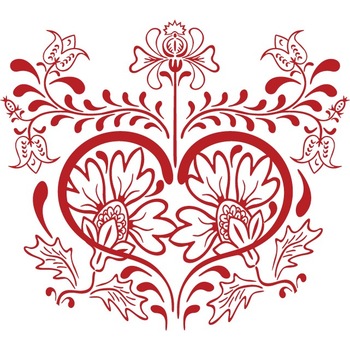 Element modern - Sticker Decorativ - Rosu Cardinal - 92 x 83 cm Element modern - Sticker Decorativ - Rosu Cardinal - 92 x 83 cm