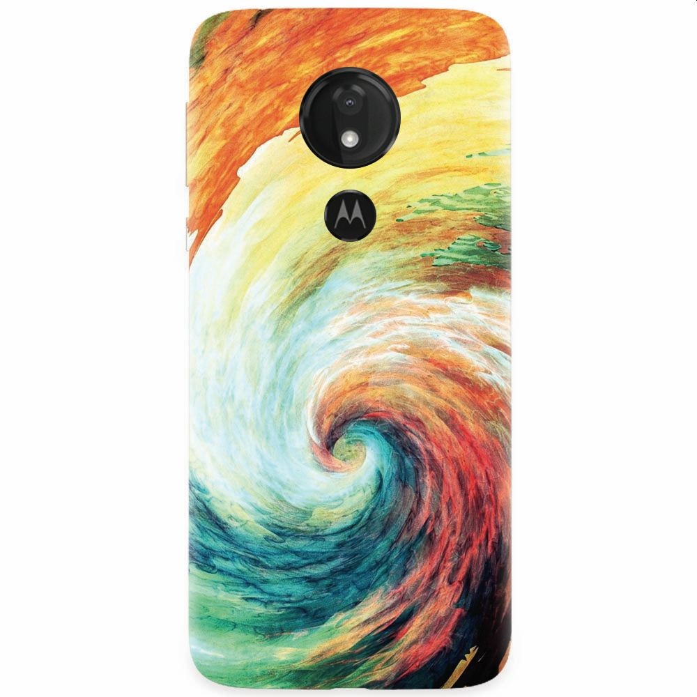 Husa silicon pentru Motorola Moto G7, Big Wave Painting